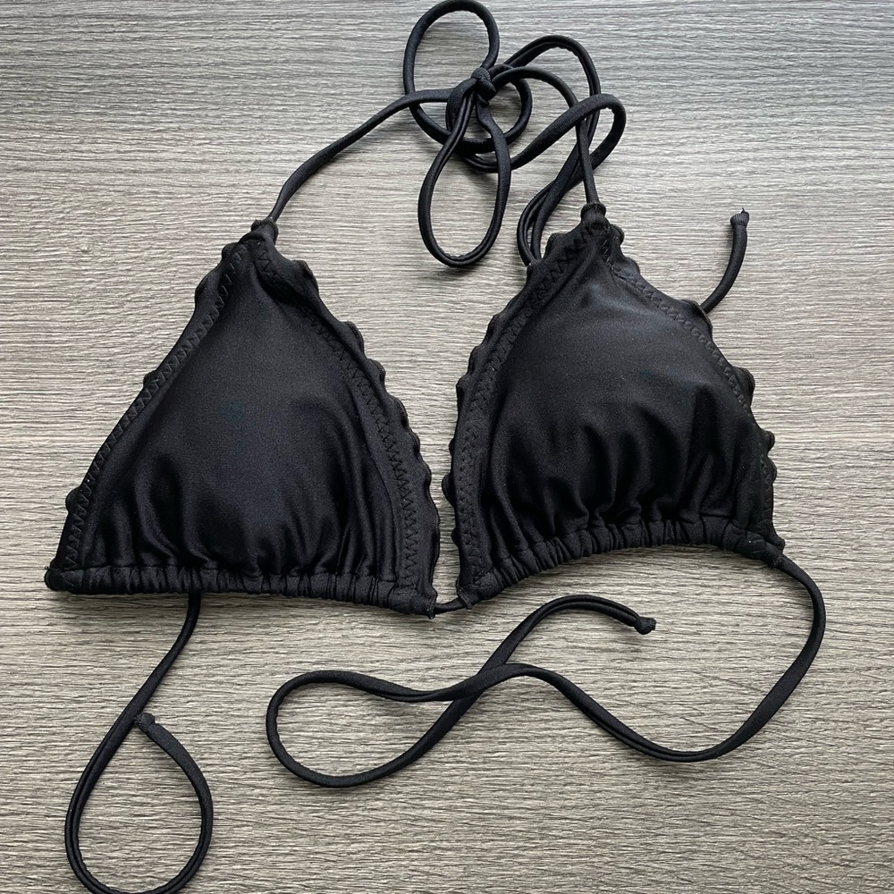 Luli Fama wavey triangle top